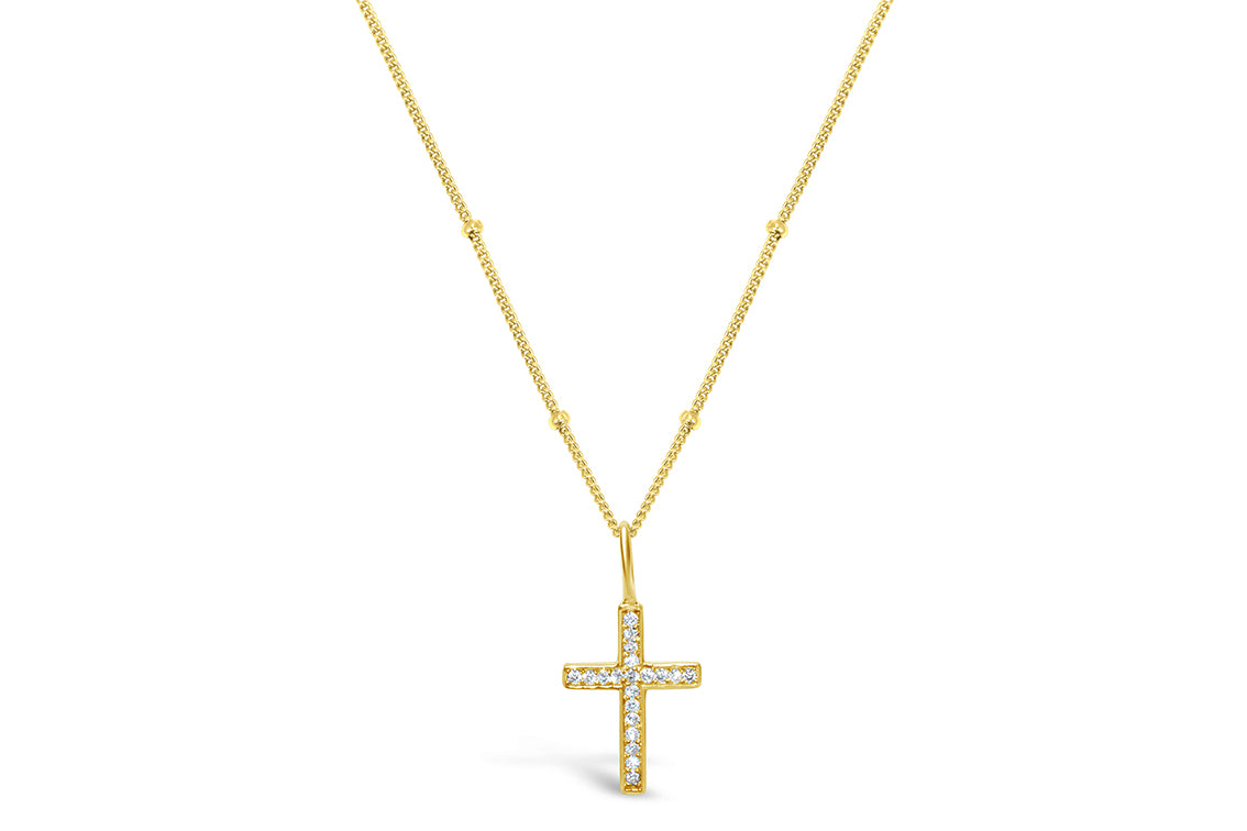Charm & Chain Necklace - Cross