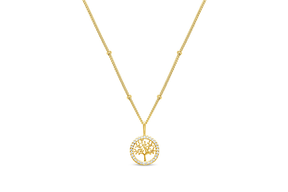 Charm & Chain Necklace - Tree of Life