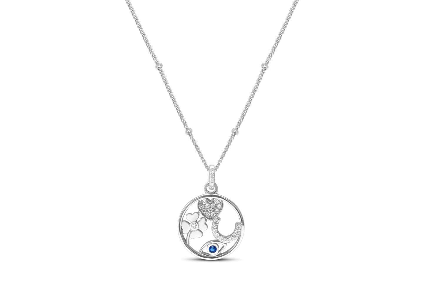 Charm & Chain Necklace - Little Bit Of Luck