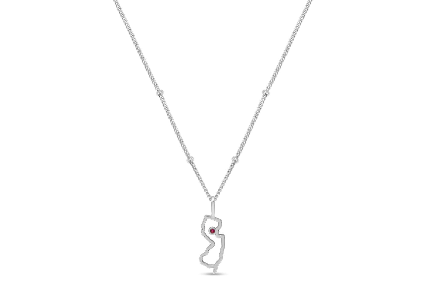 Cut It Out NJ Necklace - Garnet