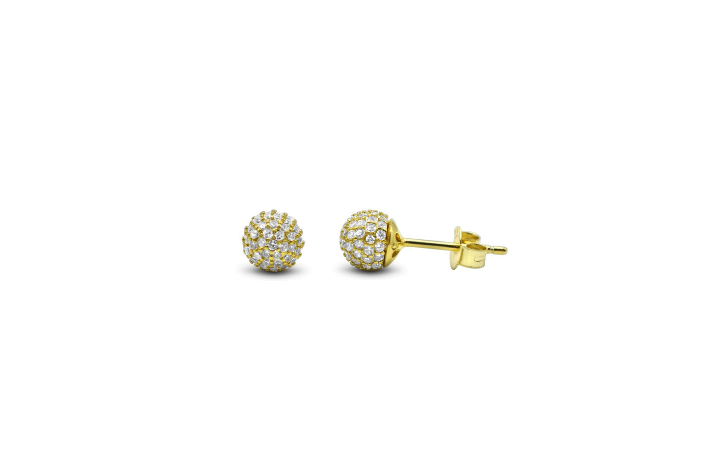 Pave Sphere Stud