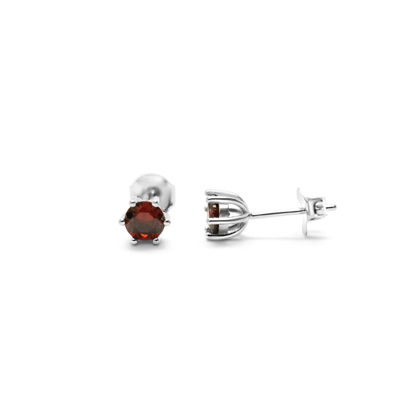 6 Prong CZ earrings