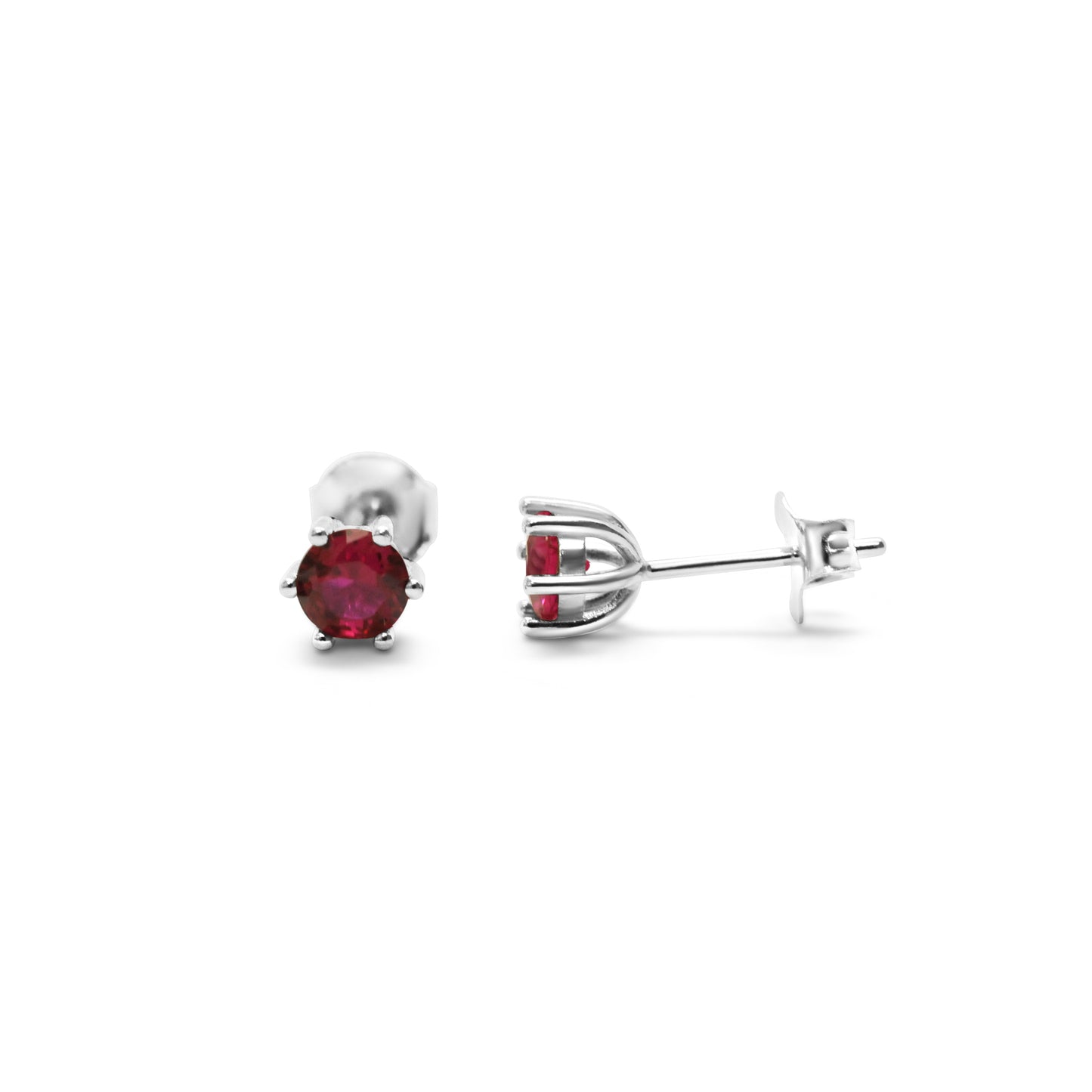 6 Prong CZ earrings