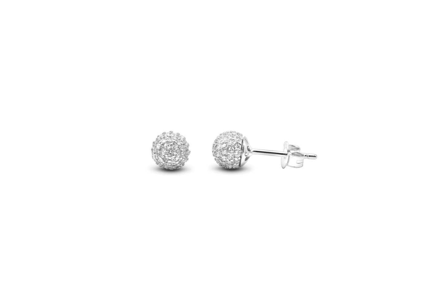 Pave Sphere Stud