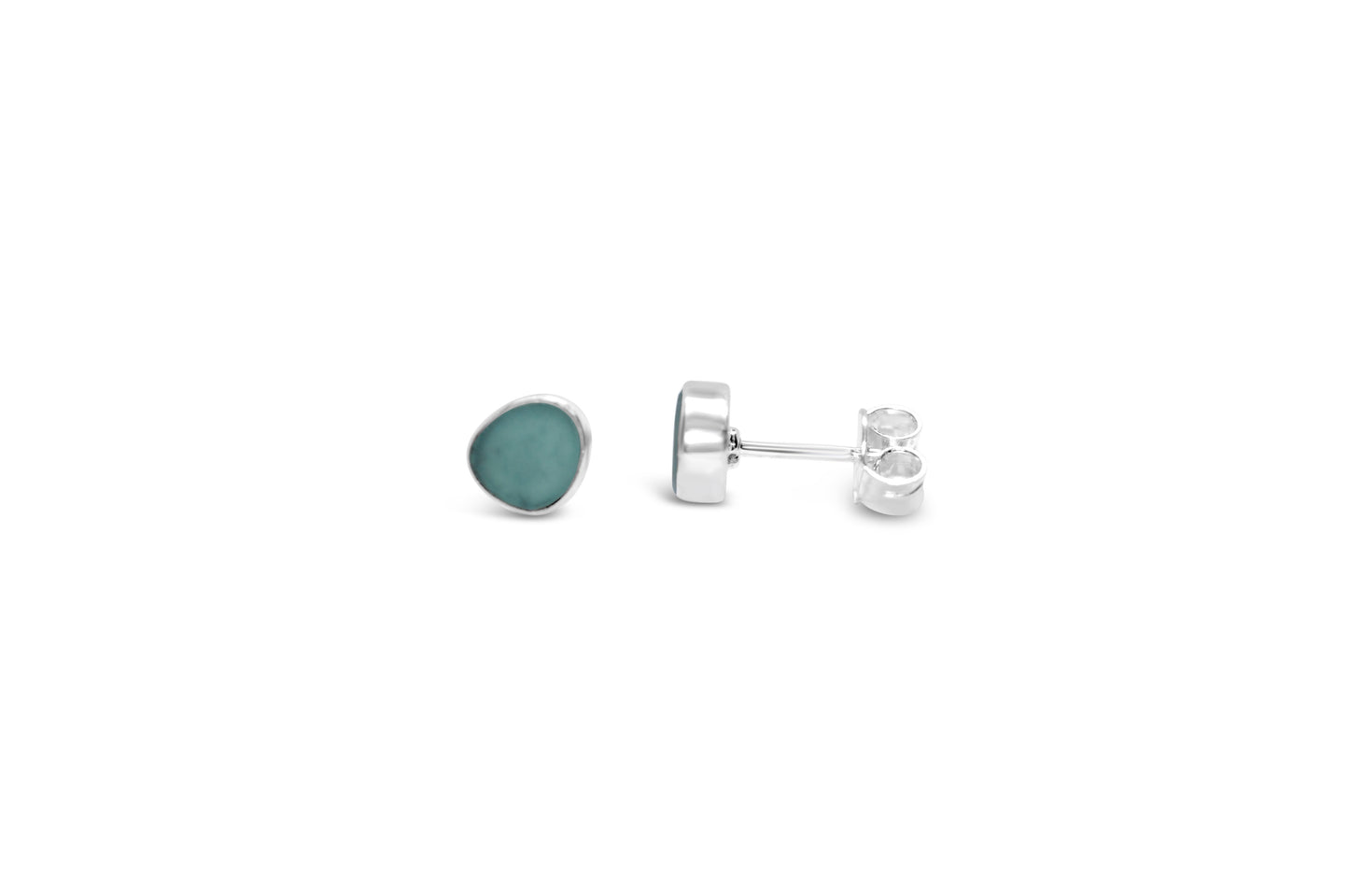 Mini Seaglass Stud Earring