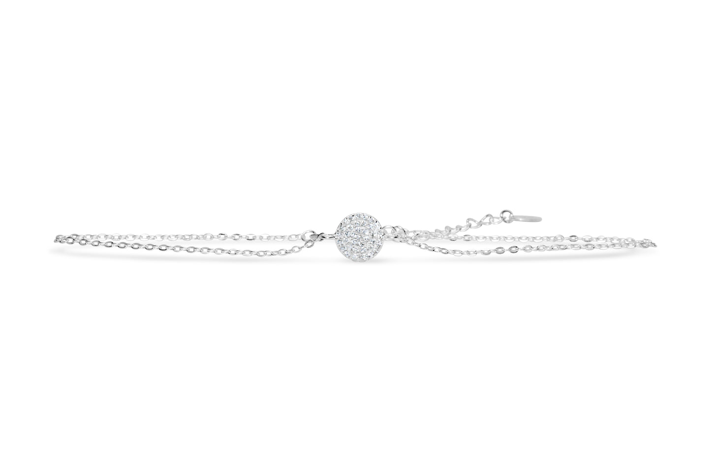 Anklet - Pave Disk (Gold)