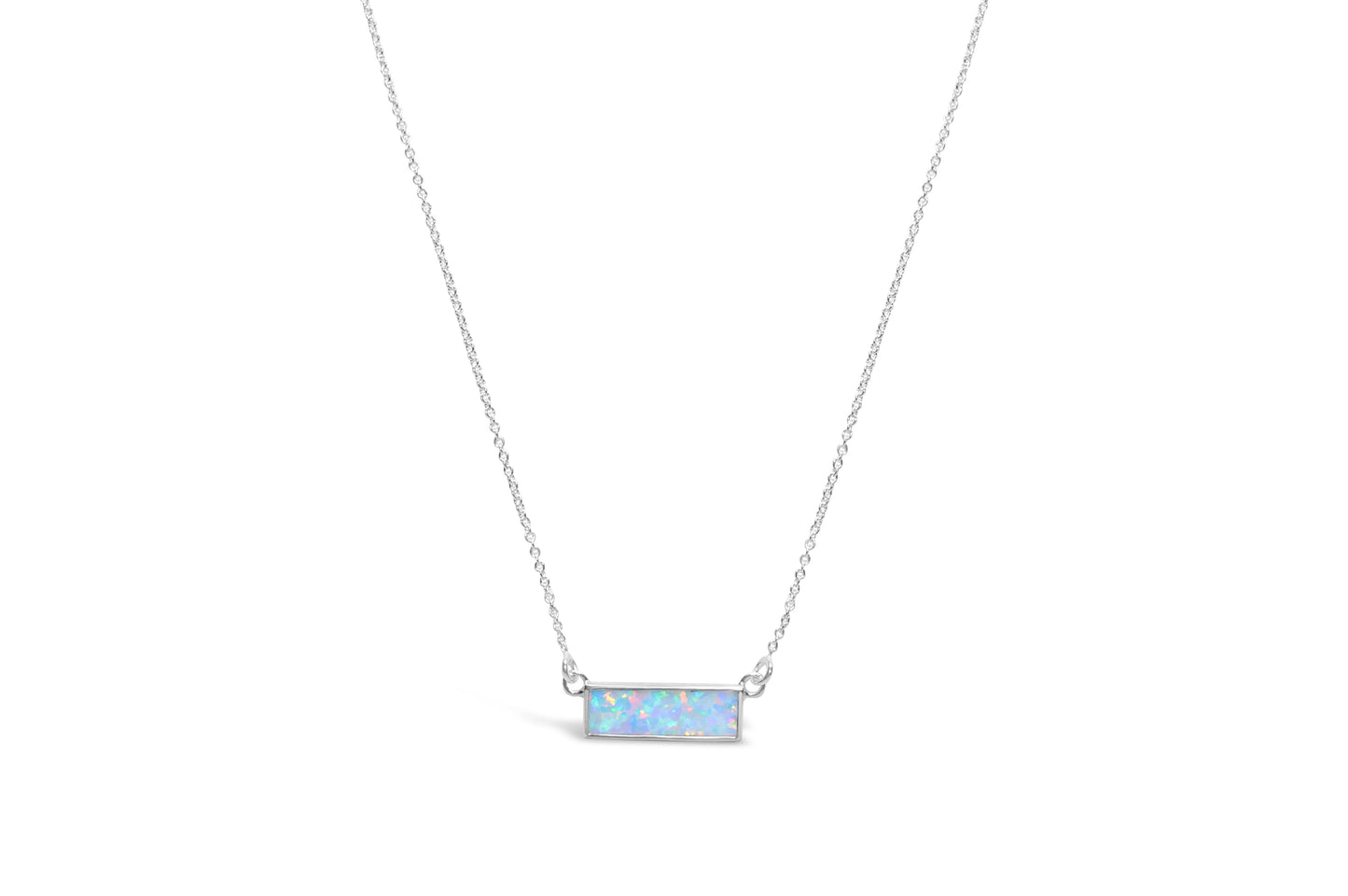 Opal Bar Necklace Opal