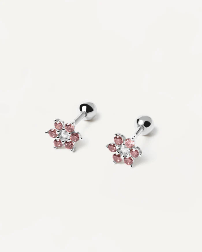 ROSE PEONY GOLD/SILVER EARRINGS