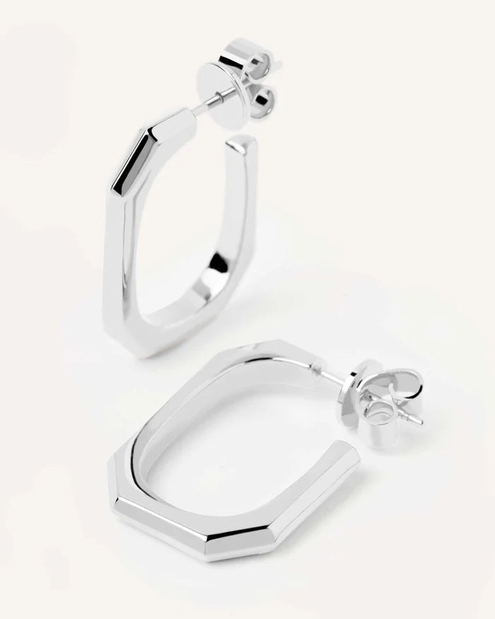 SIGNATURE LINK GOLD/SILVER EARRINGS