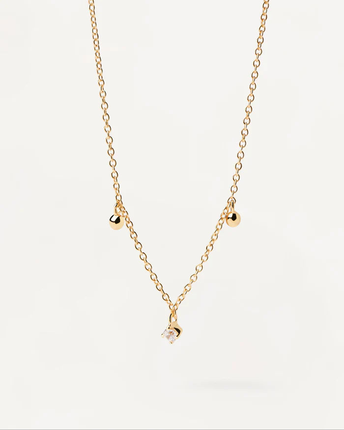 LOVE TRIANGLE GOLD/SILVER NECKLACE