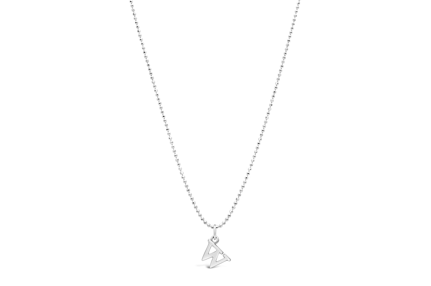 Diamond Cut Love Letter Necklace