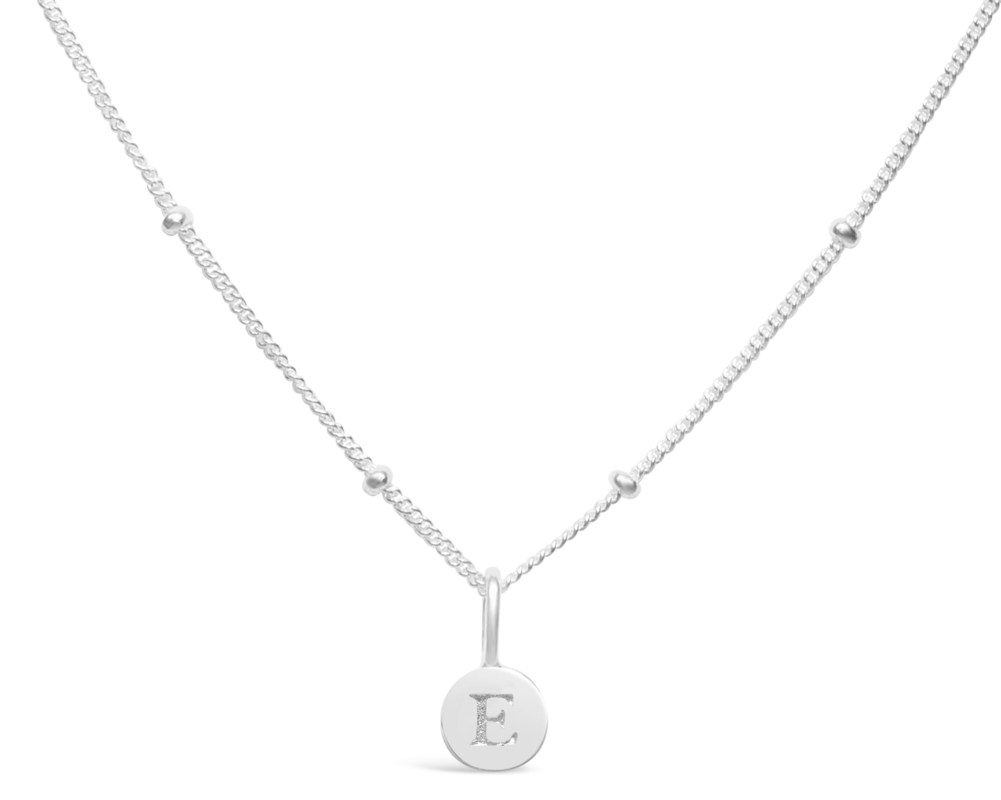 Love Letters - Mini Disk Letter Necklace