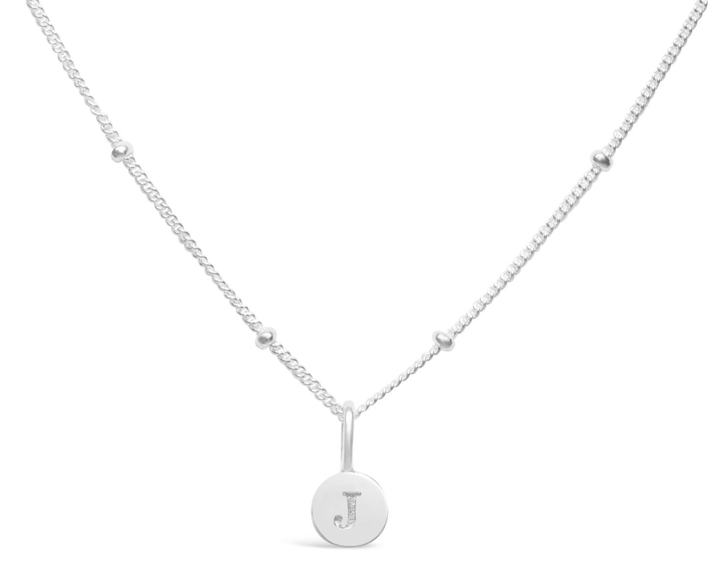 Love Letters - Mini Disk Letter Necklace