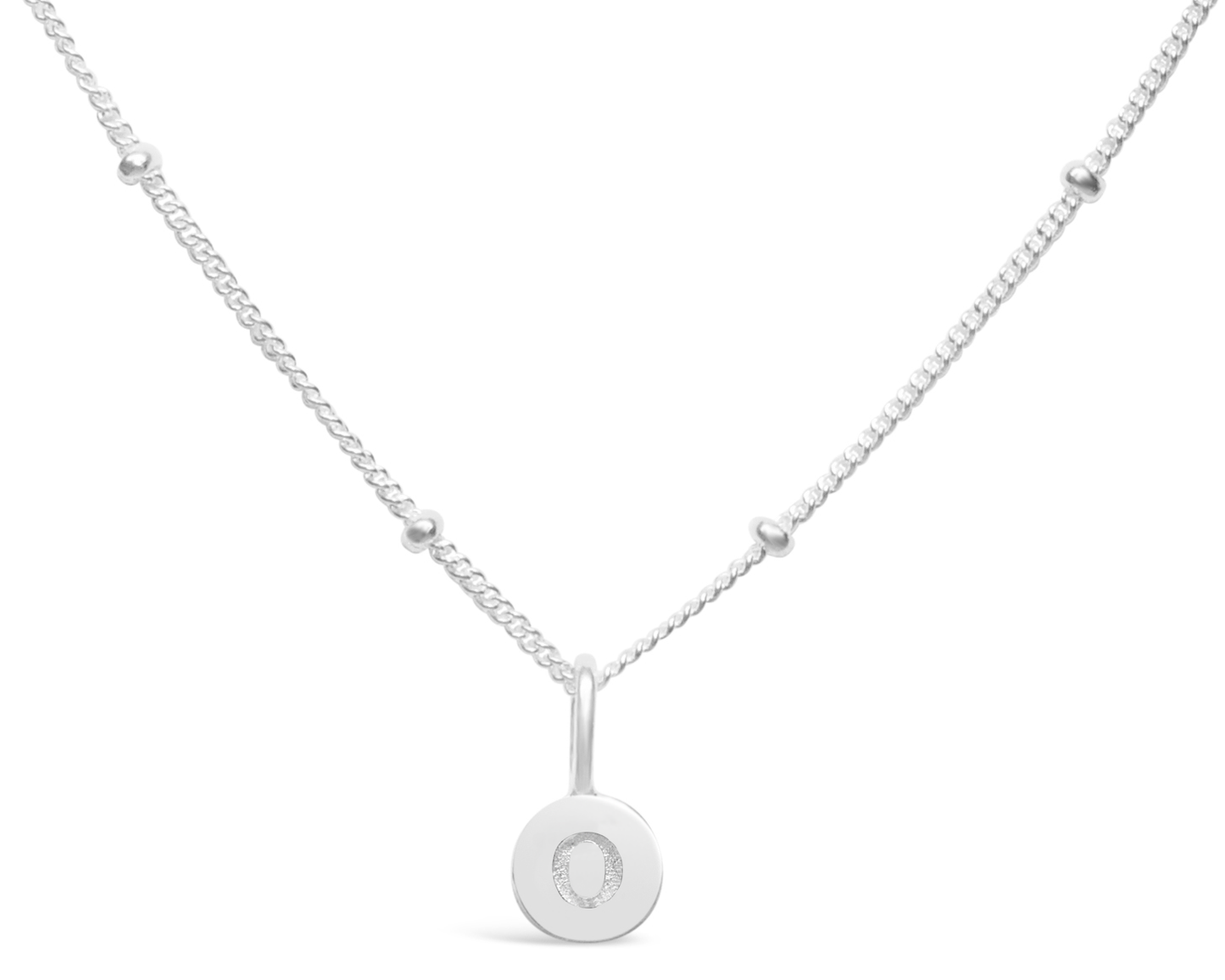 Love Letters - Mini Disk Letter Necklace