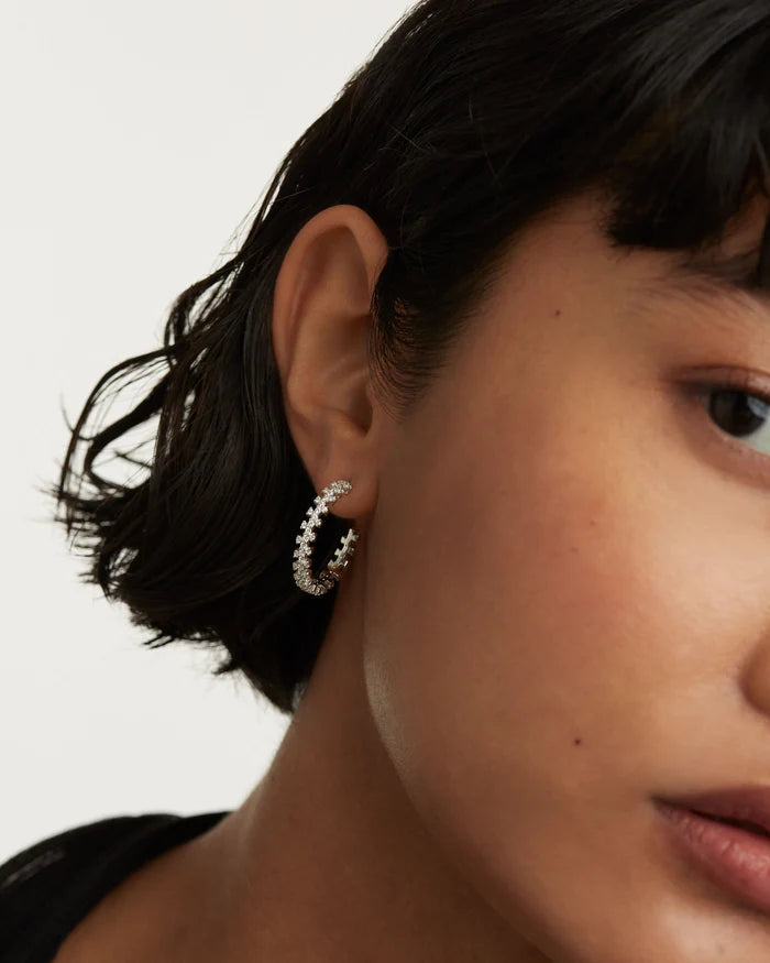 CROWN GOLD/SILVER EARRING