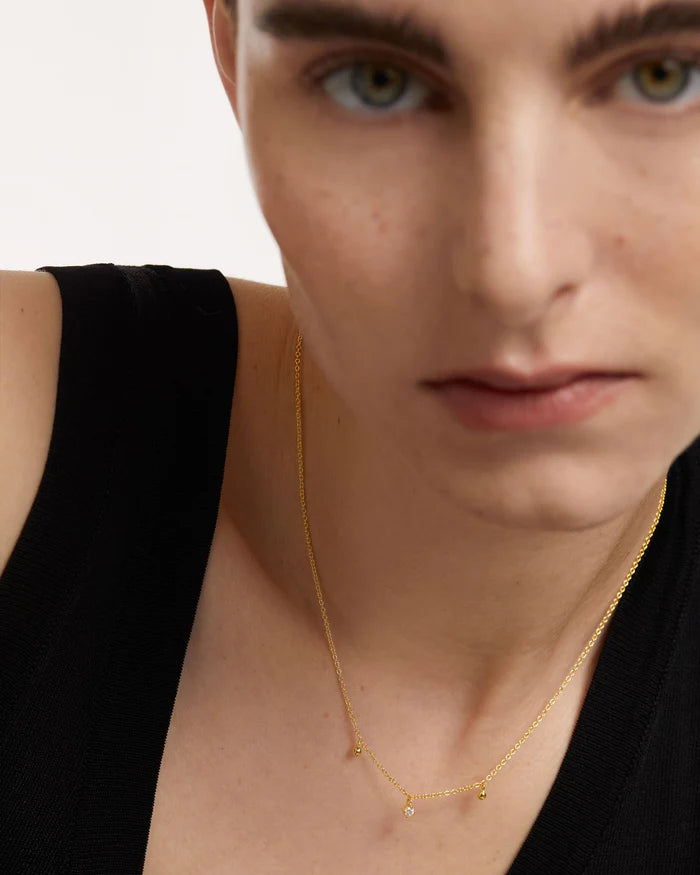 LOVE TRIANGLE GOLD/SILVER NECKLACE