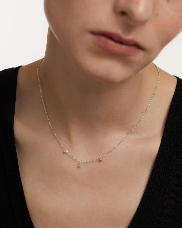 LOVE TRIANGLE GOLD/SILVER NECKLACE