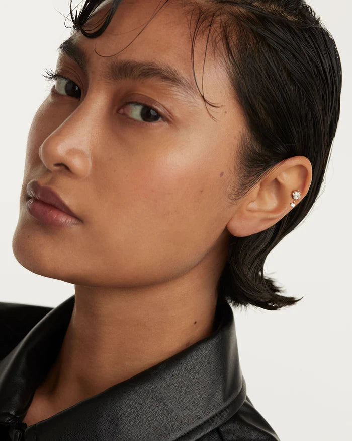 ELI SINGLE GOLD/SILVER EARRING