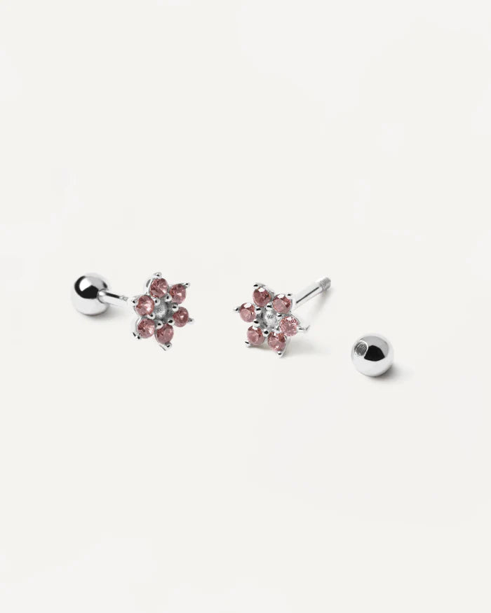 ROSE PEONY GOLD/SILVER EARRINGS