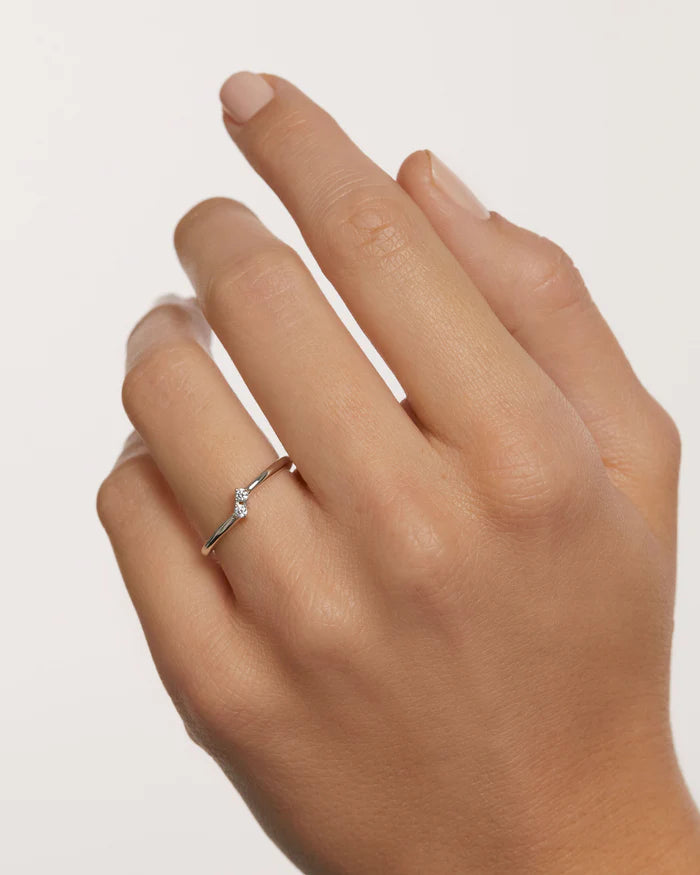 COUPLET GOLD/SILVER RING