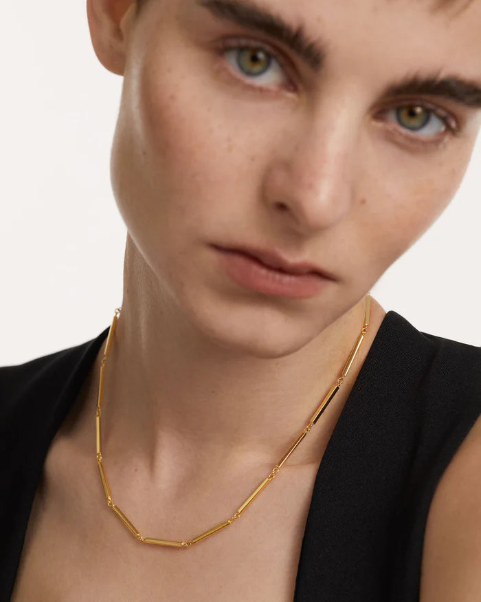 BAR CHAIN GOLD/SILVER NECKLACE