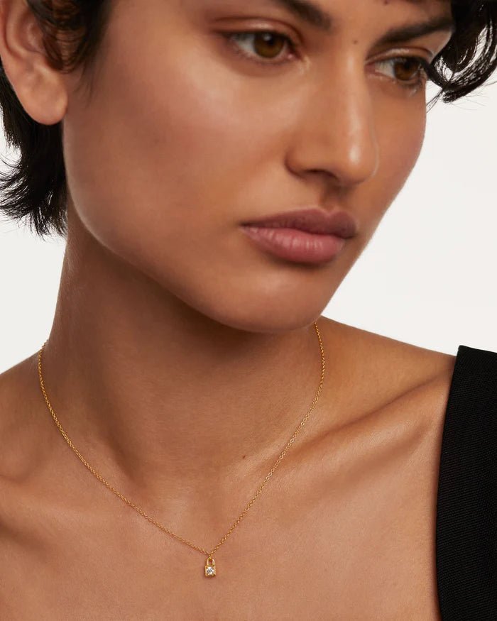 PADLOCK GOLD/SILVER NECKLACE