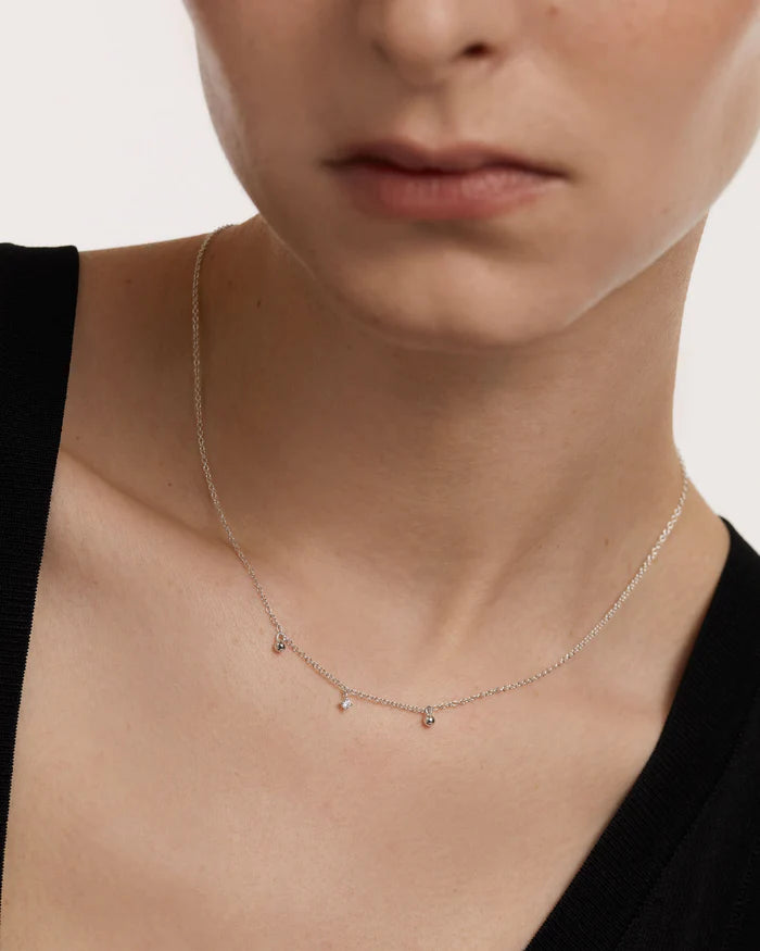 LOVE TRIANGLE GOLD/SILVER NECKLACE