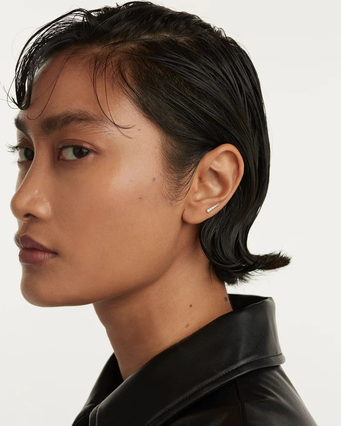 TEA GOLD/SILVER EARRING