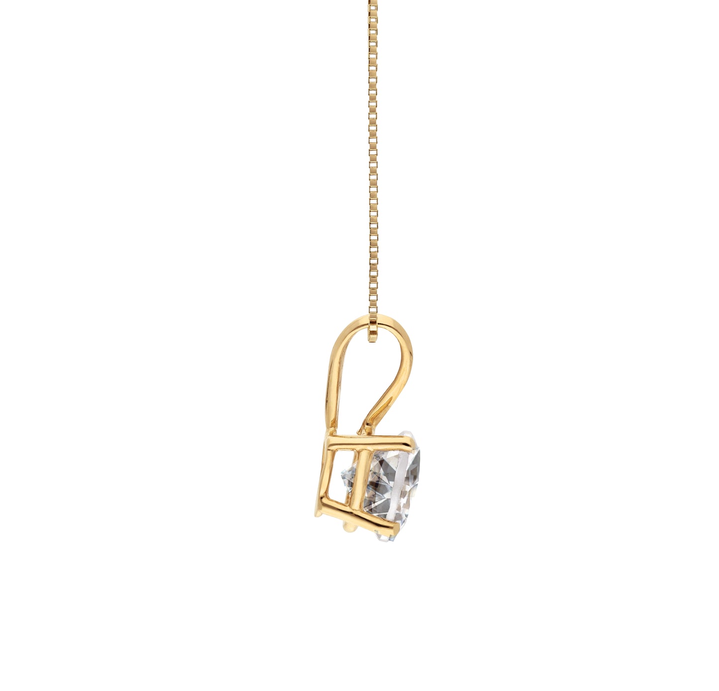 14K YELLOW GOLD LAB DIAM. 1.00CTW NECKLACE