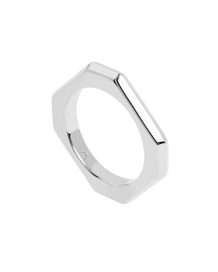 SIGNATURE LINK GOLD/SILVER RING
