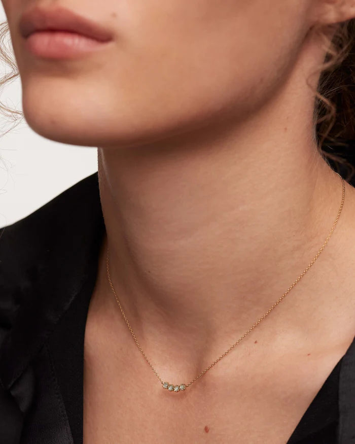 BLUE TIDE GOLD NECKLACE