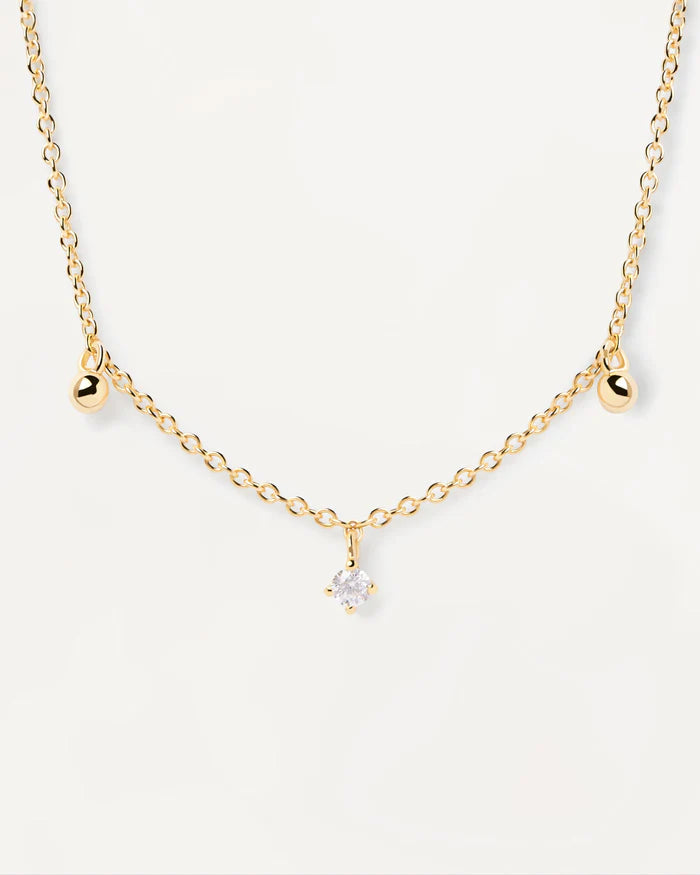 LOVE TRIANGLE GOLD/SILVER NECKLACE