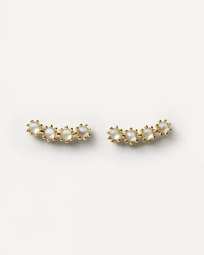 BLUE TIDE GOLD EARRINGS
