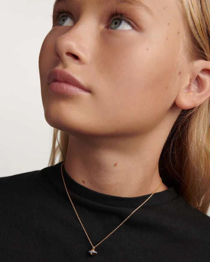 SATURN TRIPGOLD/SILVER NECKLACE