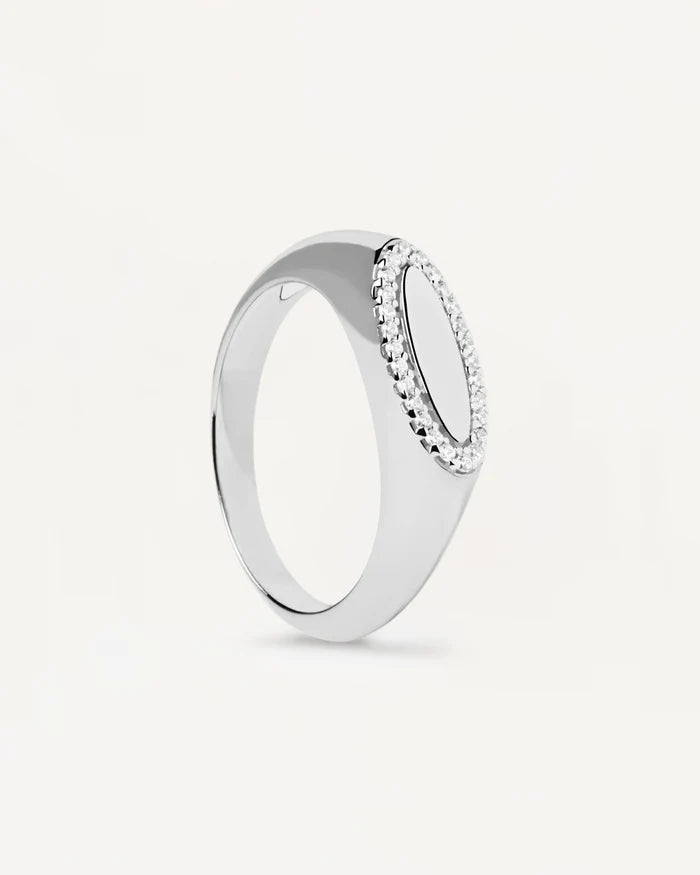 LACE STAMP GOLD/SILVER RING