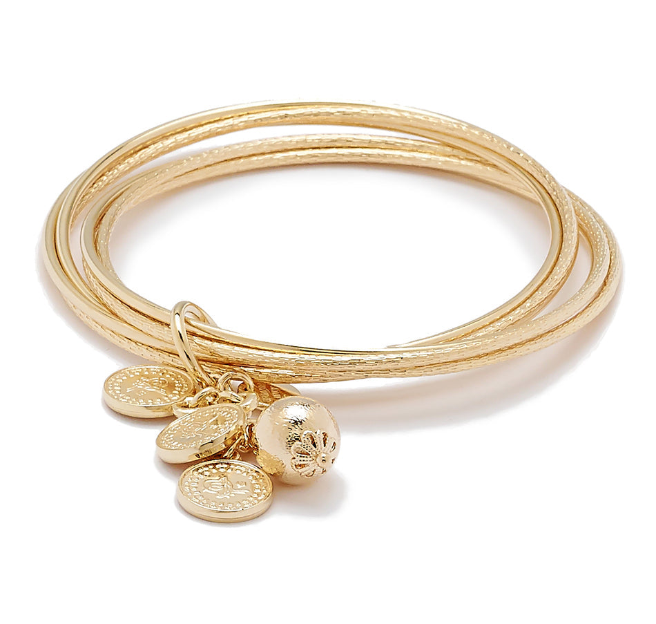 6 Piece Bangle with Charms
