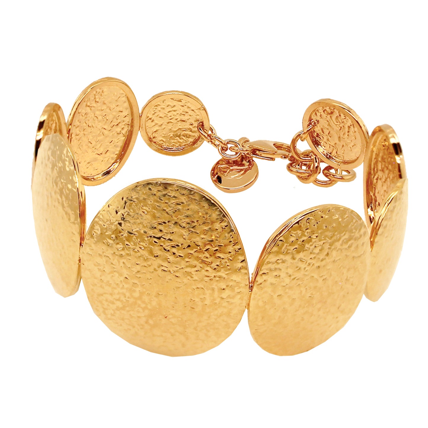 Hammered Disc Cuff