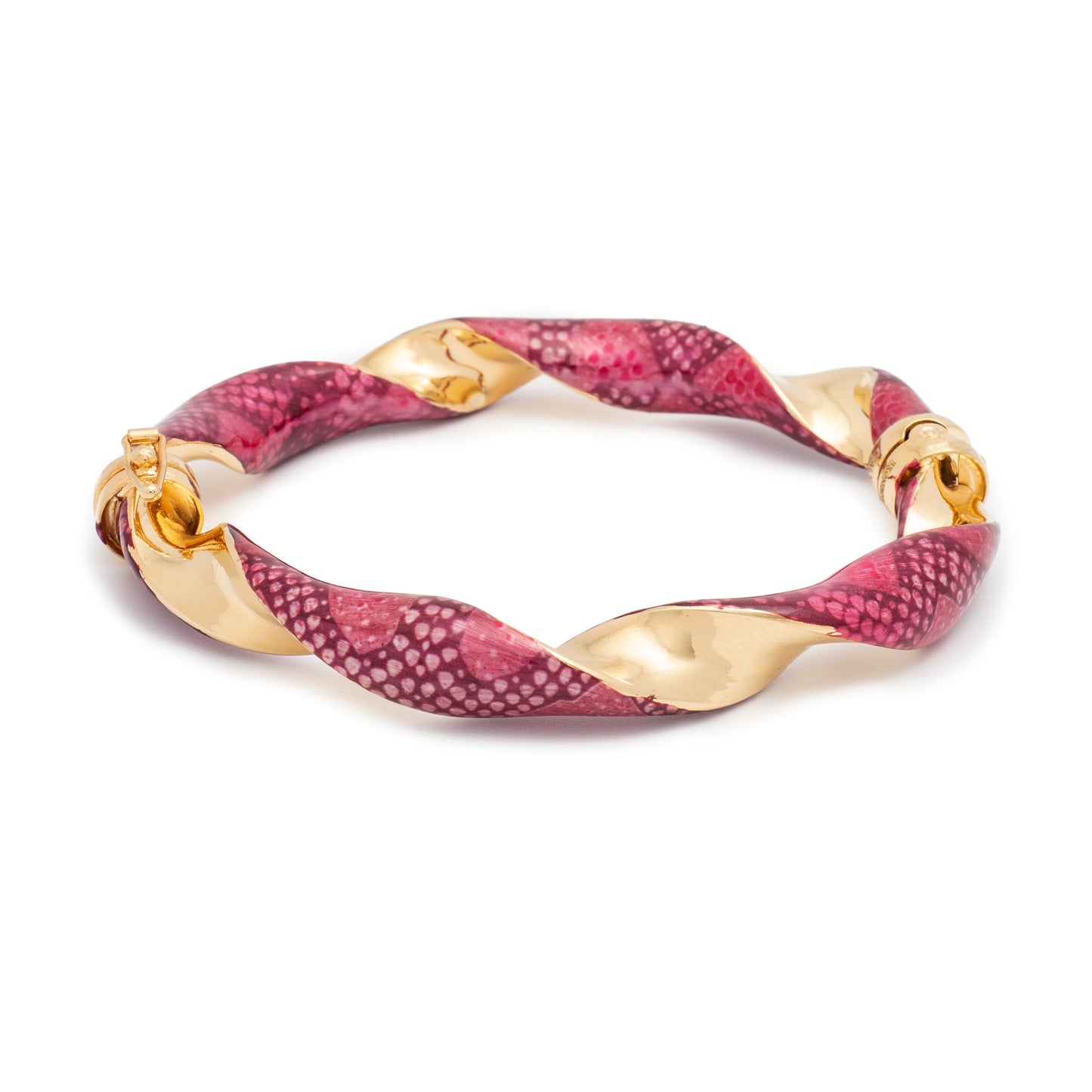 Fuchsia Twisted Bangle