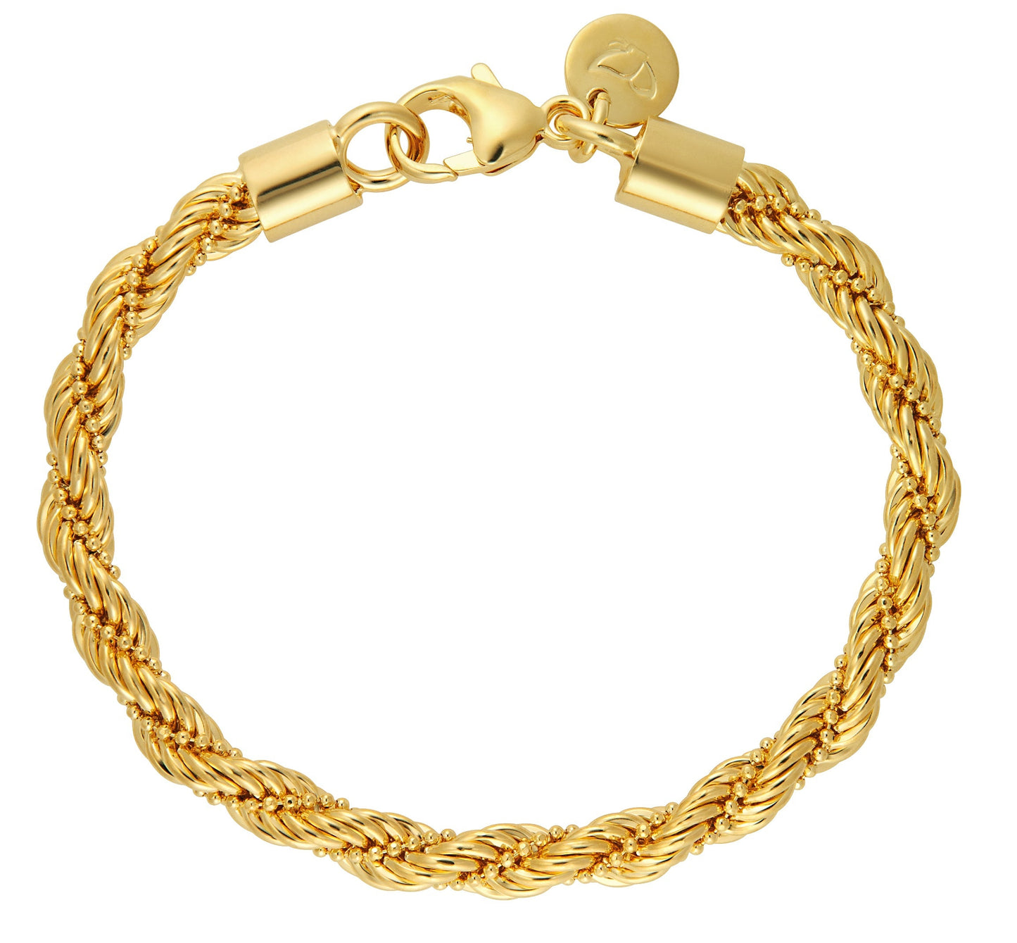 8" Yellow Beaded Rope Bracelet