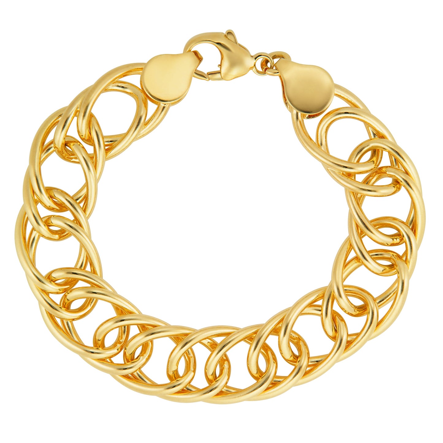 7.5" Yellow Large Oval Link Bracelet