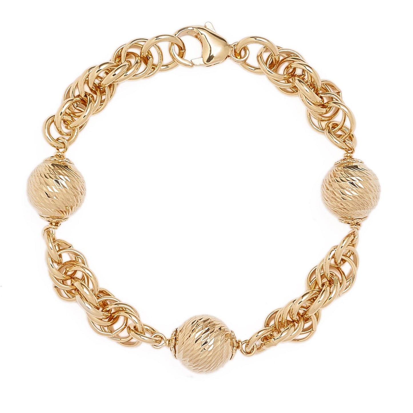 8.5" Rope chain Bracelet with Beads