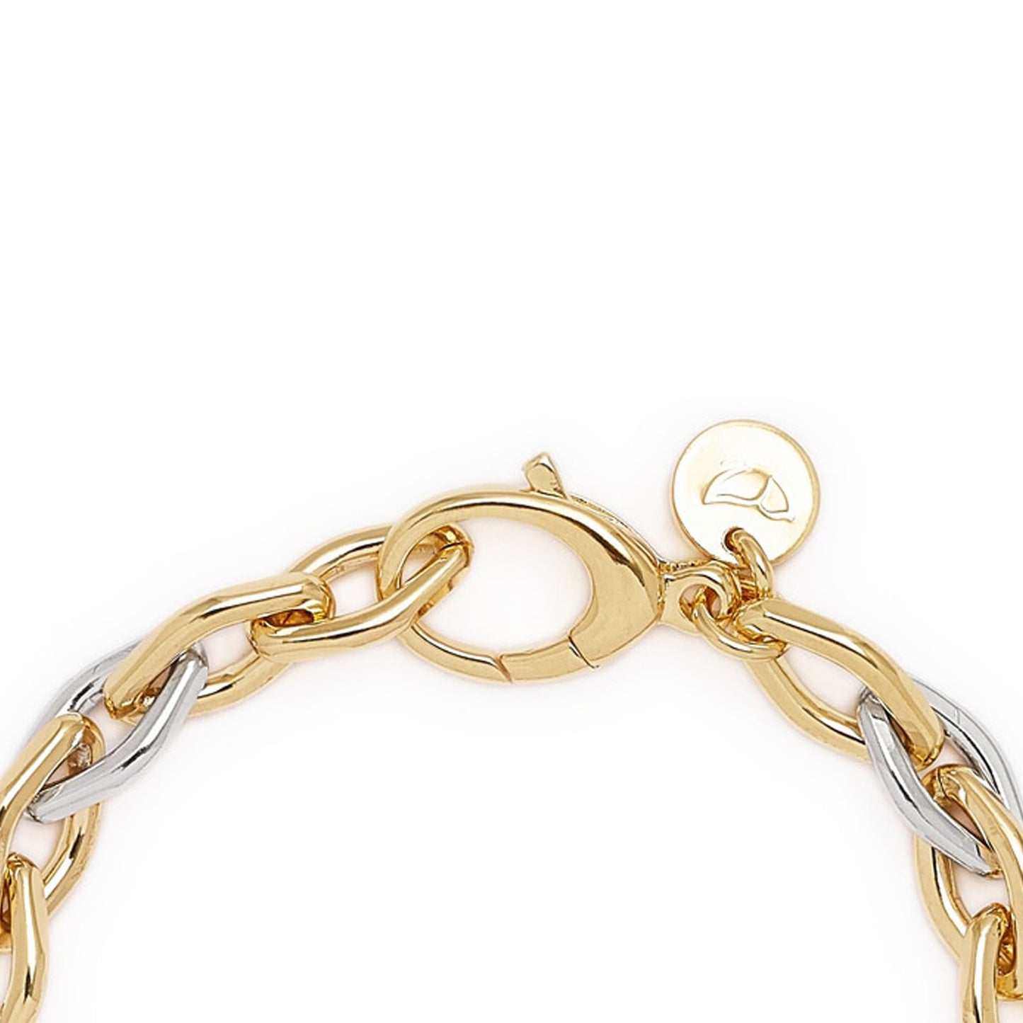 8" Two Tone Rolo Bracelet