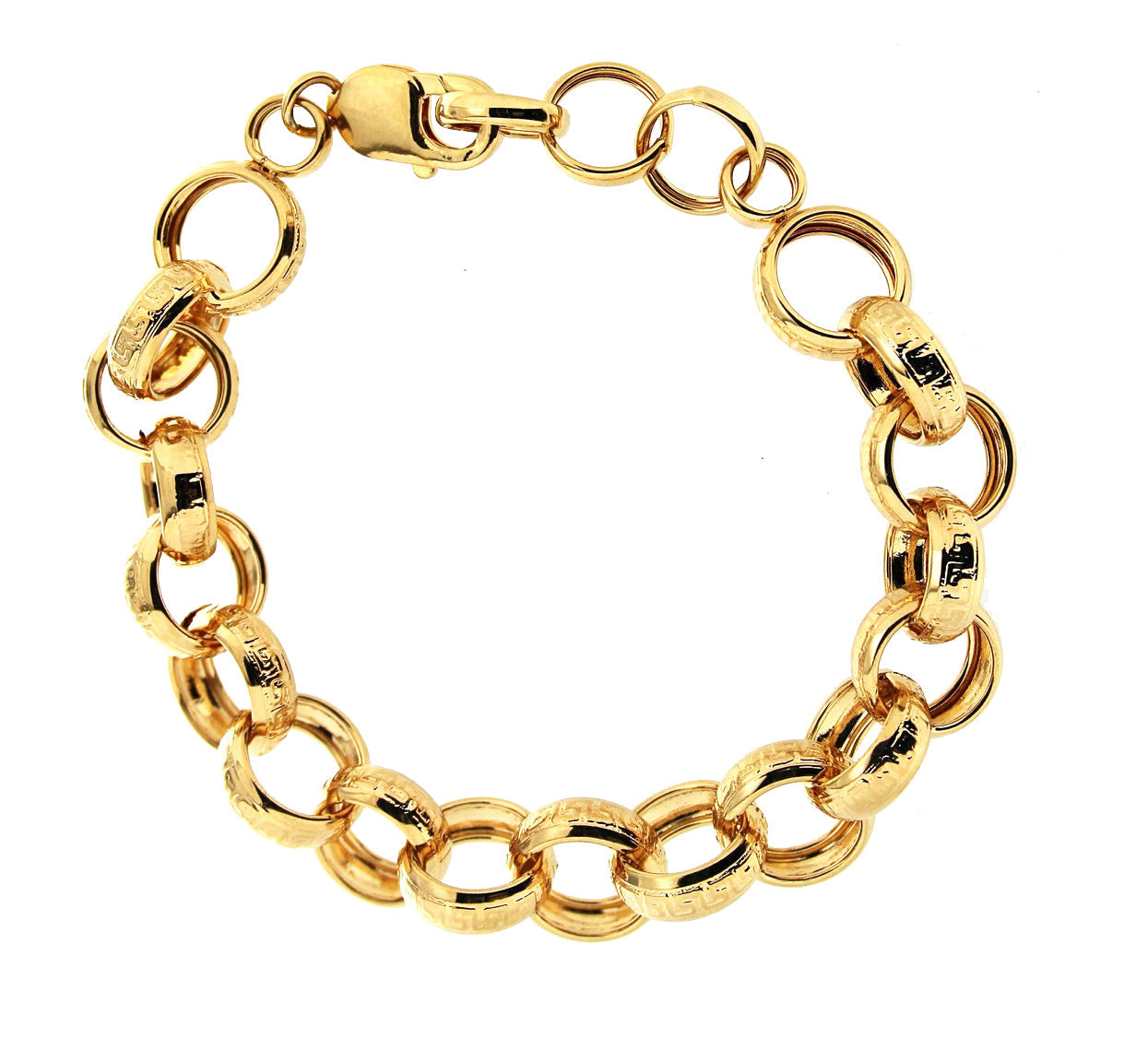Patterned Rolo Link Bracelet