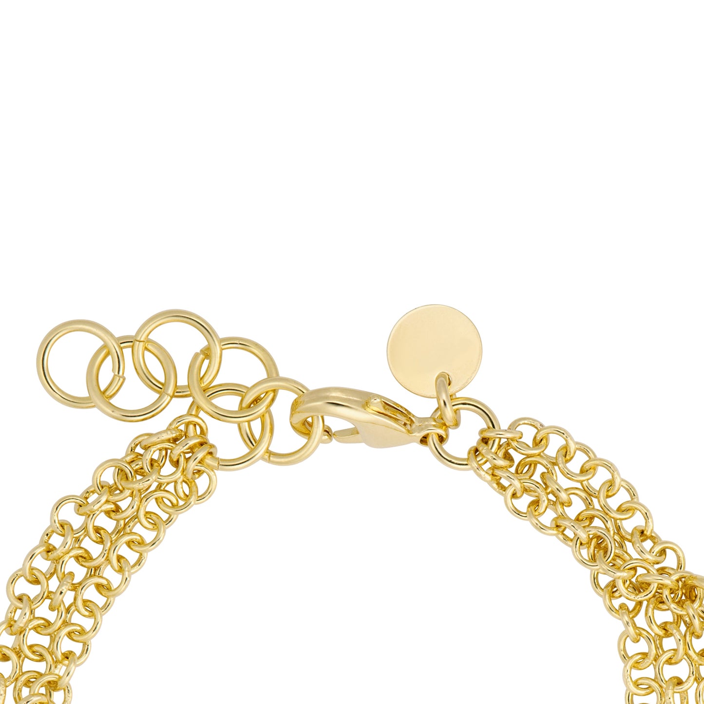 8.25" Caged Stone Multi Strand Bracelet