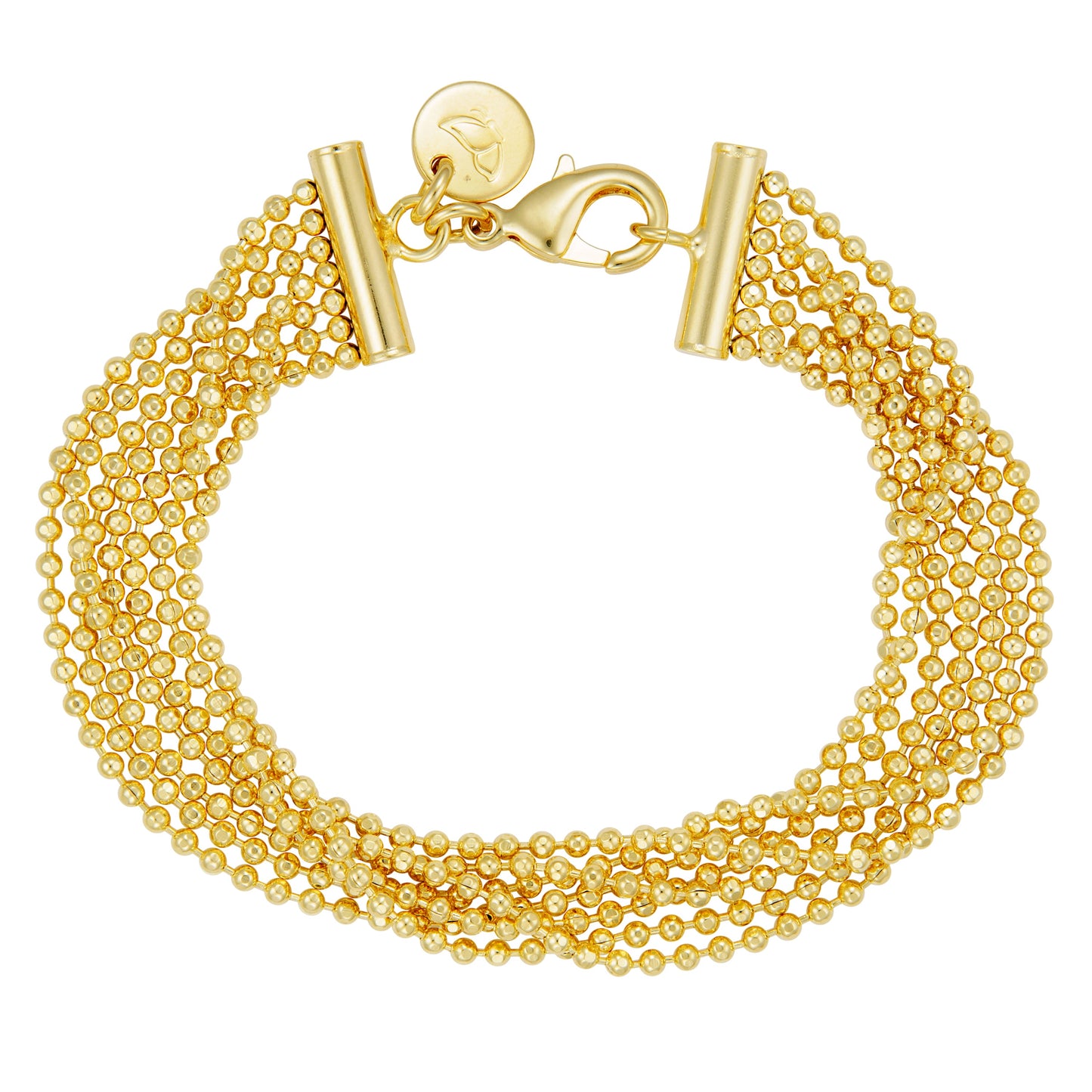 7.5" Multi Strand Beaded Chain Bracelet