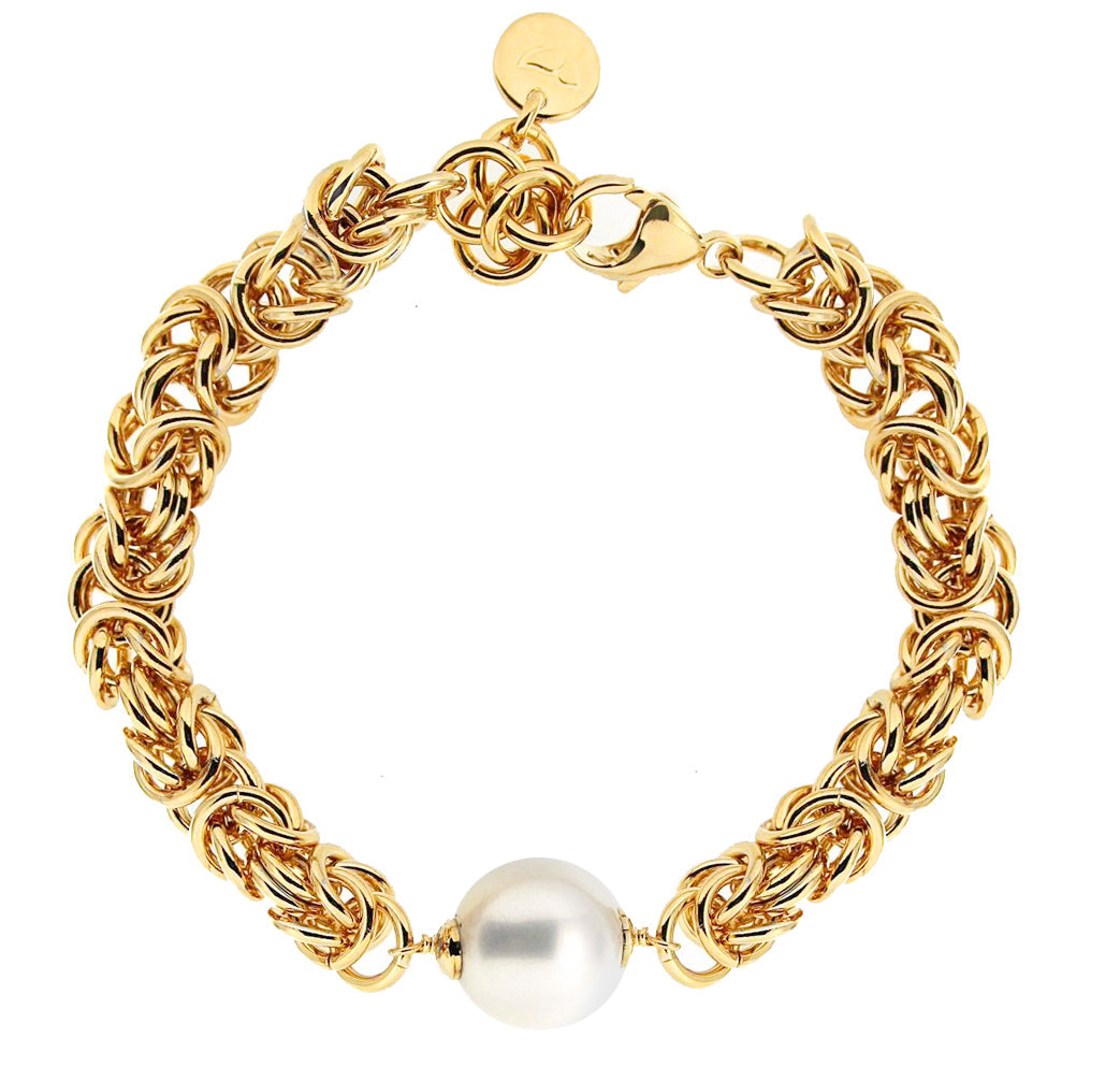 Byzantine Pearl Stationed Bracelet