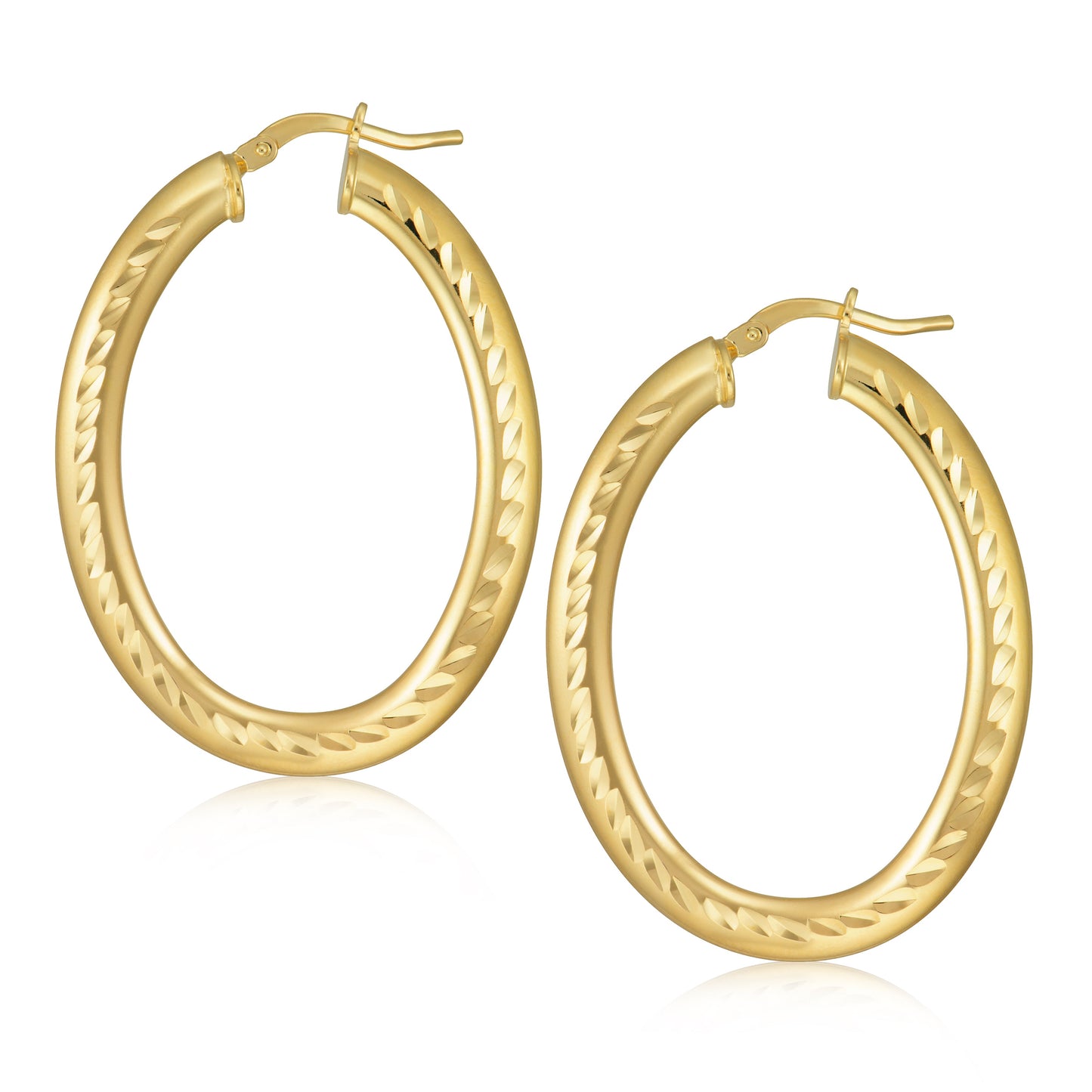 Oval Hoop Earrings