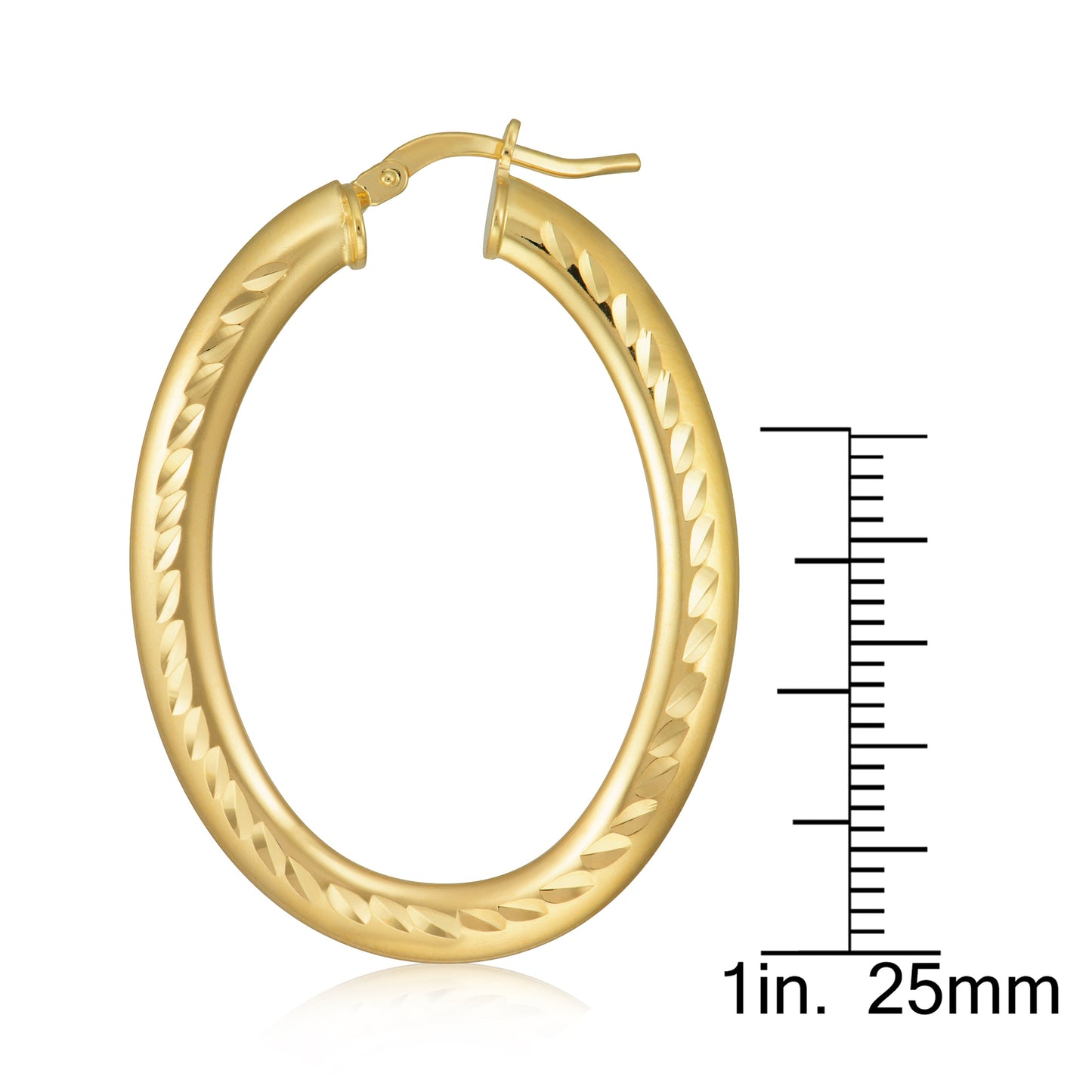 Oval Hoop Earrings