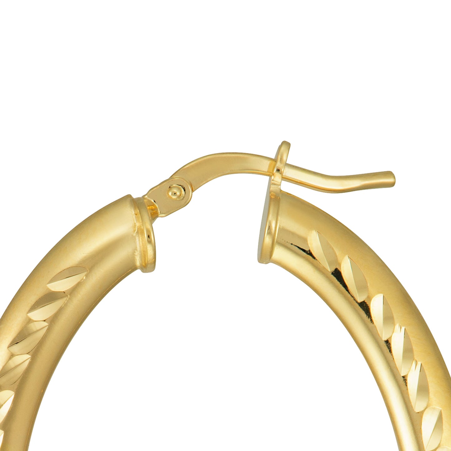 Oval Hoop Earrings
