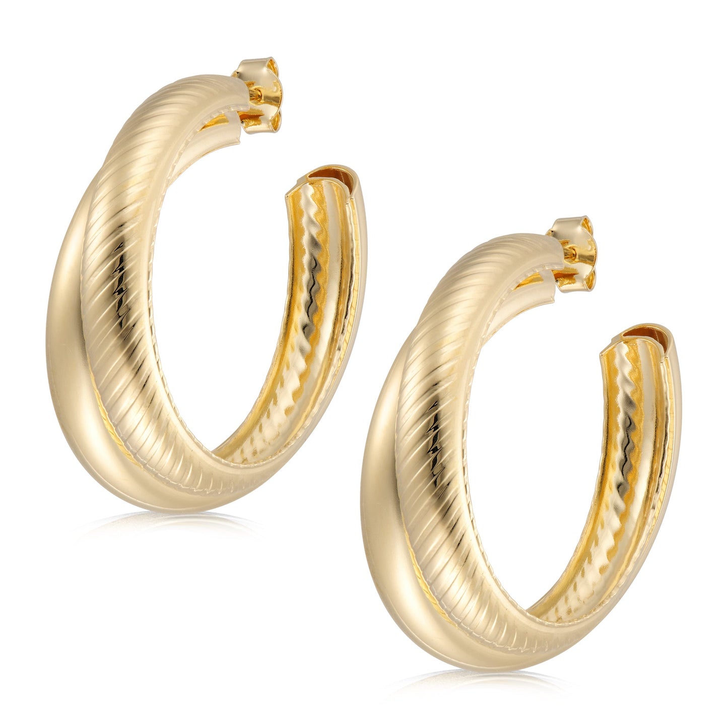 Double Hoop Stud Earring